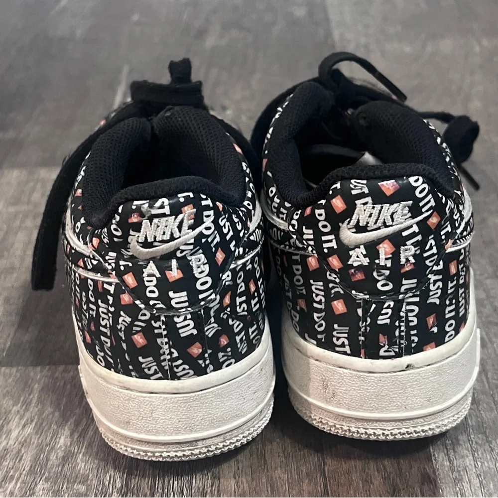 Nike Air Force 1 Low Just Do It Pack Black trainers US size 6.5 Youth